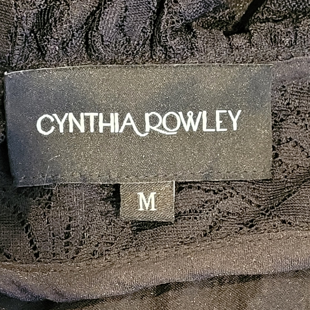 CYNTHIA ROWLEY LACE TRIM KAFTAN DRESS - Picture 9 of 9